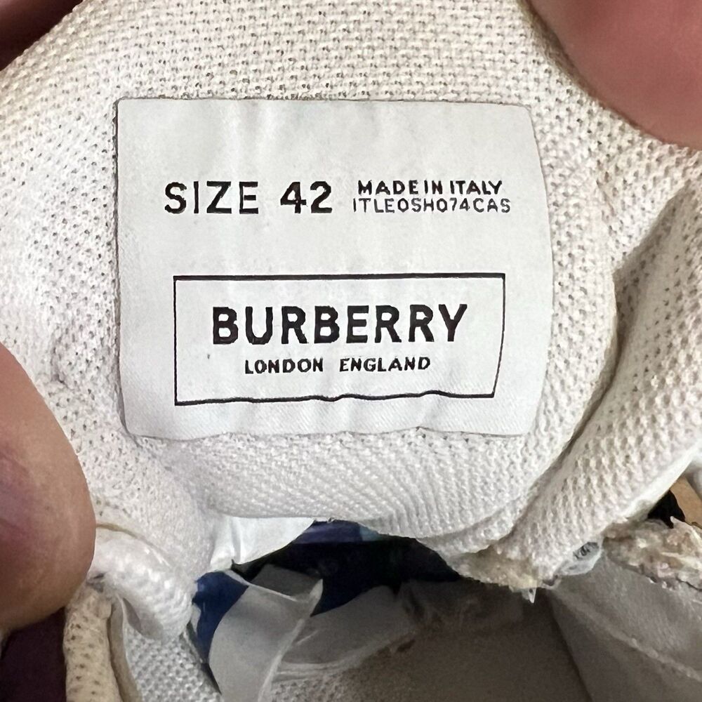 Burberry Ramsey Multi-Color Mesh‎ Suede Leather Chunky Sneakers Mens Low Top - Picture 12 of 12